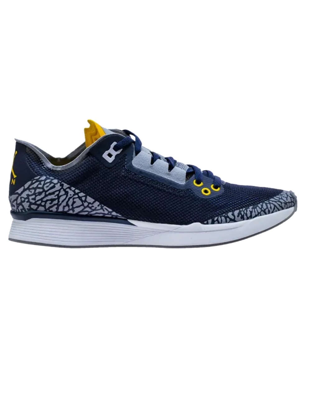Jordan 88 Racer “University of Michigan” Navy, White & Yellow Casual Sneakers